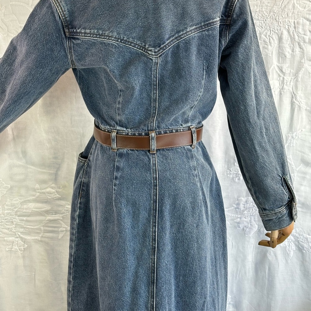 Future Collective Denim Shirt Dress – Western Minimal, women’s Sz6 - Picture 11 of 12